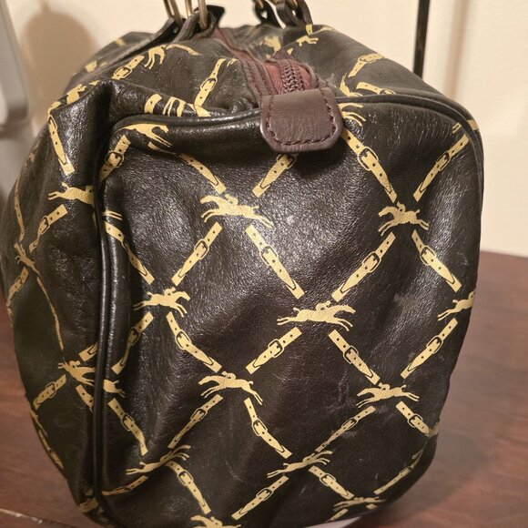 Pre-owned Longchamp Leather Boston Handbag/Satchel/Tote ~ Vintage - Picture 3 of 12